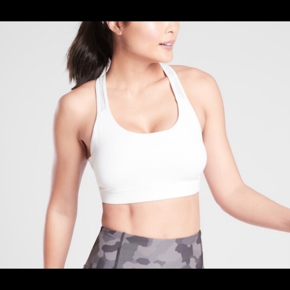 Athleta Contender Bra T-Back NWT White Small